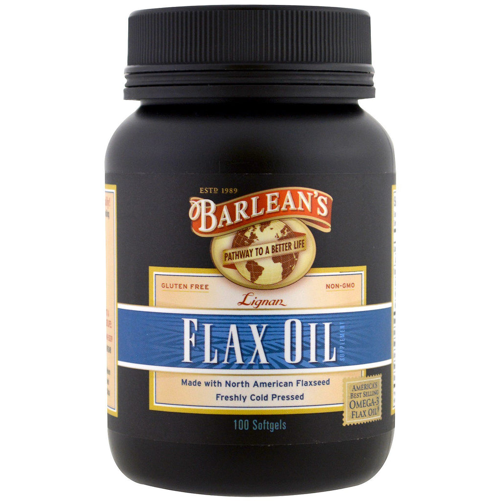 Barlean's, Lignan Flax Oil, 100 Softgels