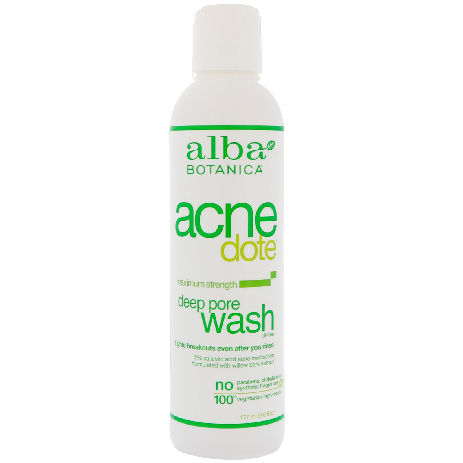 Alba Botanica, Acne Dote, Deep Pore Wash, Oil-Free, 6 fl oz (177 ml)