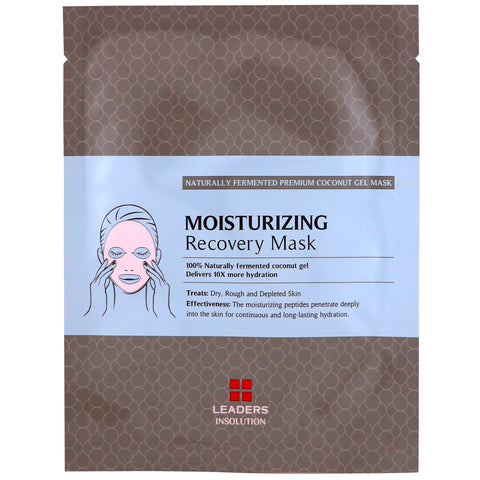 Leaders, Coconut Gel Moisturizing Recovery Beauty Mask, 1 Sheet, 30 ml