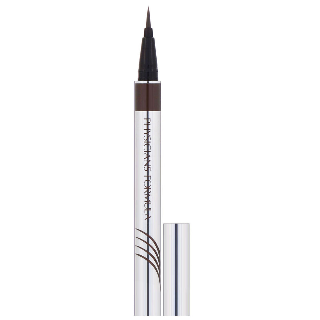 Physicians Formula, Eye Booster, Ultra Fine Liquid Eyeliner with Lash Conditioning Serum, Deep Brown, 0.016 fl oz (0.5 ml)