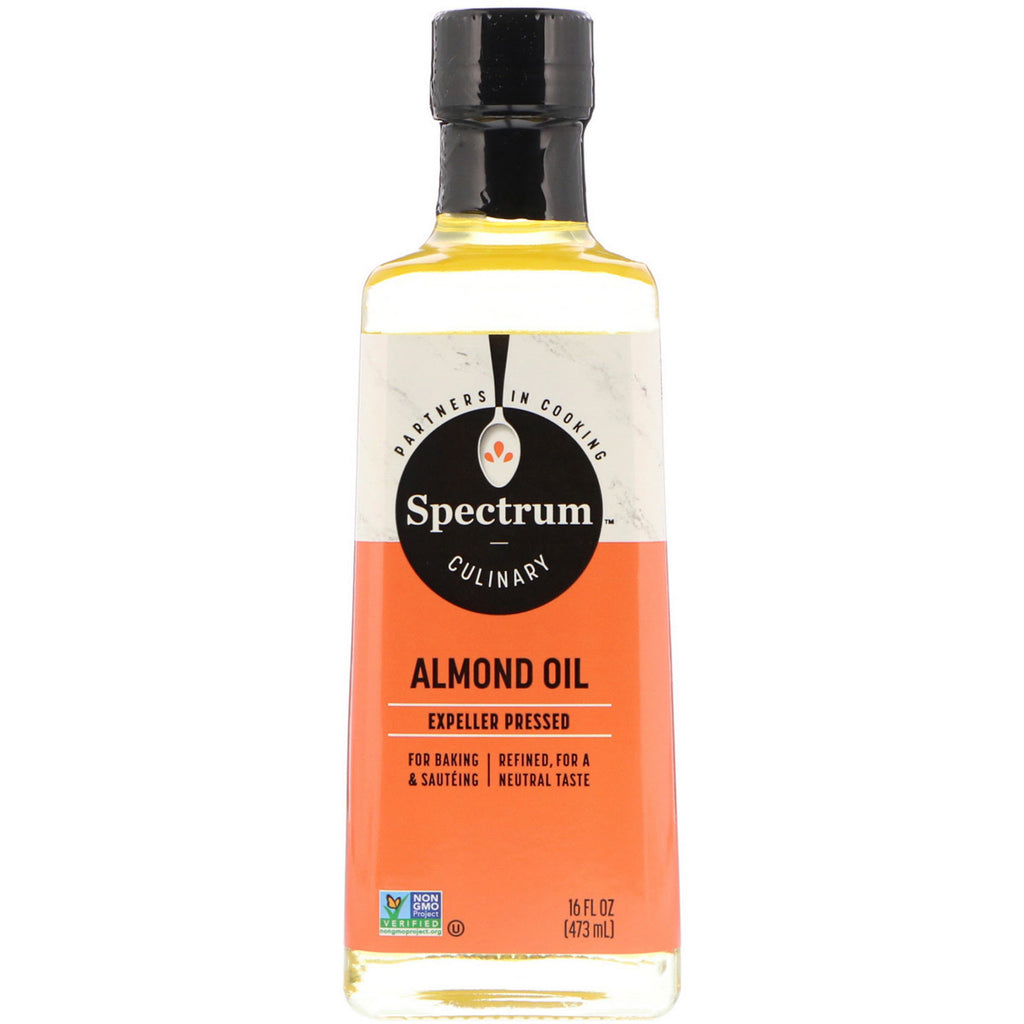 Spectrum Culinary, Almond Oil, Expeller Pressed, 16 fl oz (473 ml)