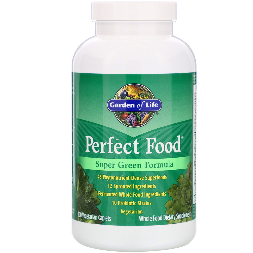 Garden of Life, Perfect Food, Super Green Formula, 300 Vegetarian Caplets