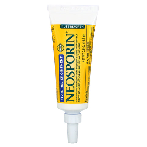 Neosporin, Dual Action + Pain Relief Ointment, 0.5 oz (14.2 g)