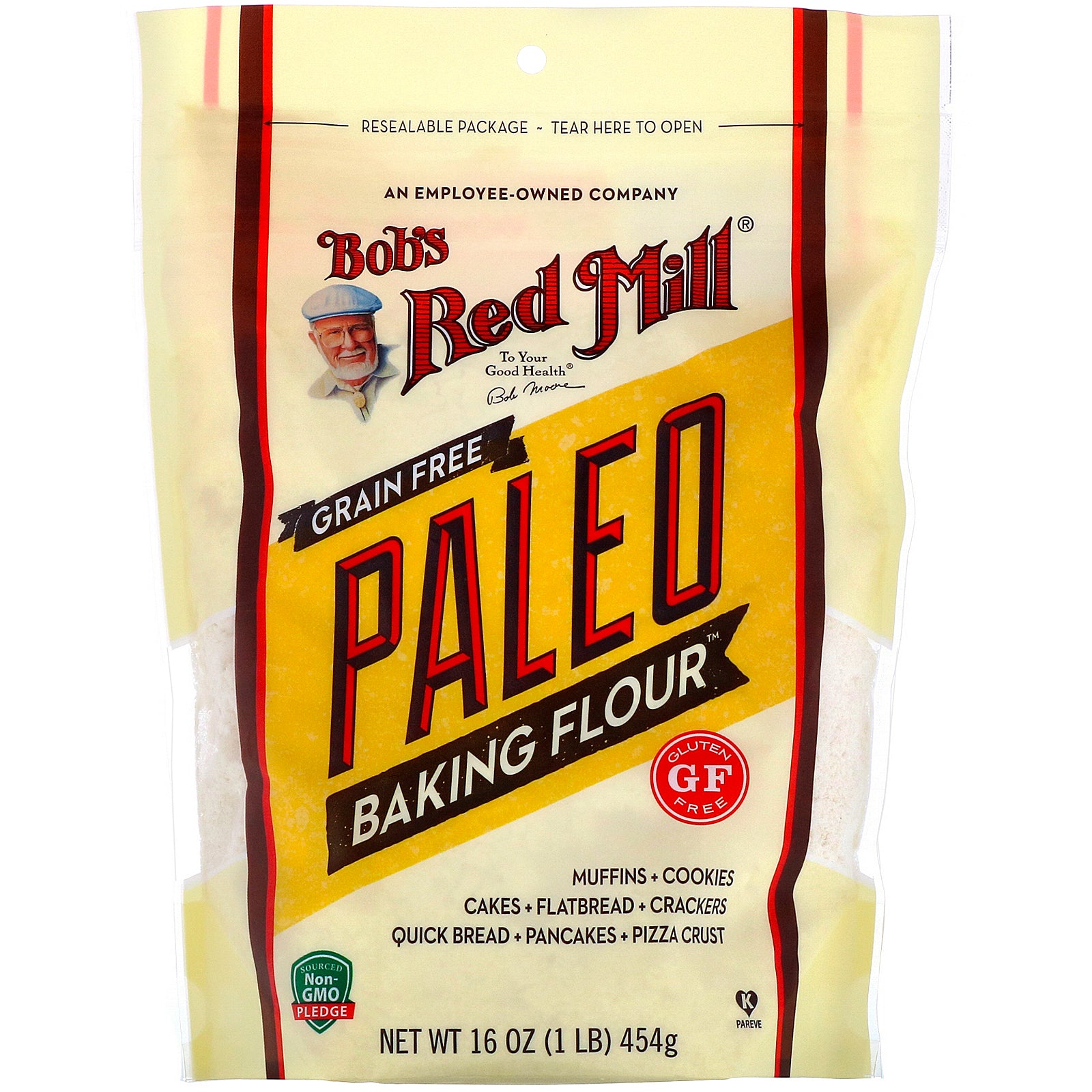 Bob's Red Mill, Paleo Baking Flour, Grain Free, Gluten Free, 16 oz (454 g)