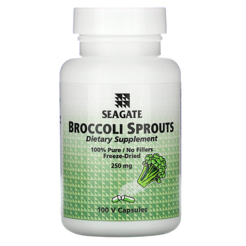 Seagate, Broccoli Sprouts, 250 mg, 100 Veggie Caps