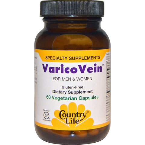 Country Life, VaricoVein for Men & Women, 60 Vegetarian Capsules