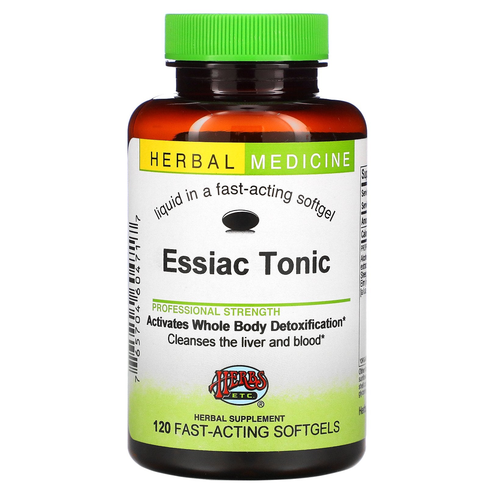 Herbs Etc., Essiac Tonic, 120 Fast-Acting Softgels