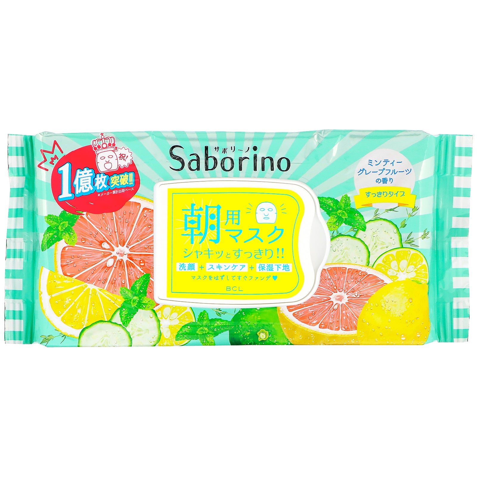 Saborino, Morning Face Mask Fresh, 32 Sheets, 306 ml