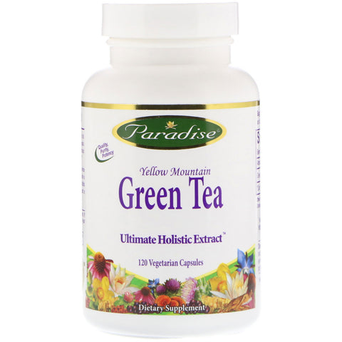 Paradise Herbs, Green Tea, 120 Vegetarian Capsules