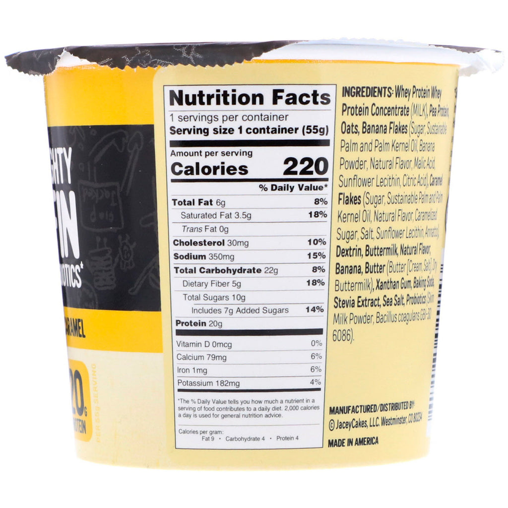 FlapJacked, Mighty Muffin with Probiotics, Banana Caramel, 1.9 oz (55 g)