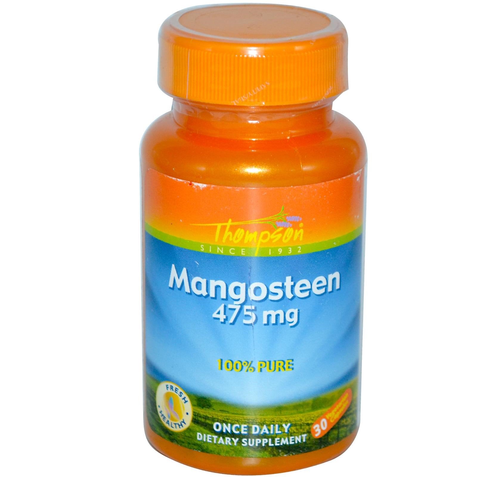 Thompson, Mangosteen, 475 mg, 30 Vegetarian Capsules