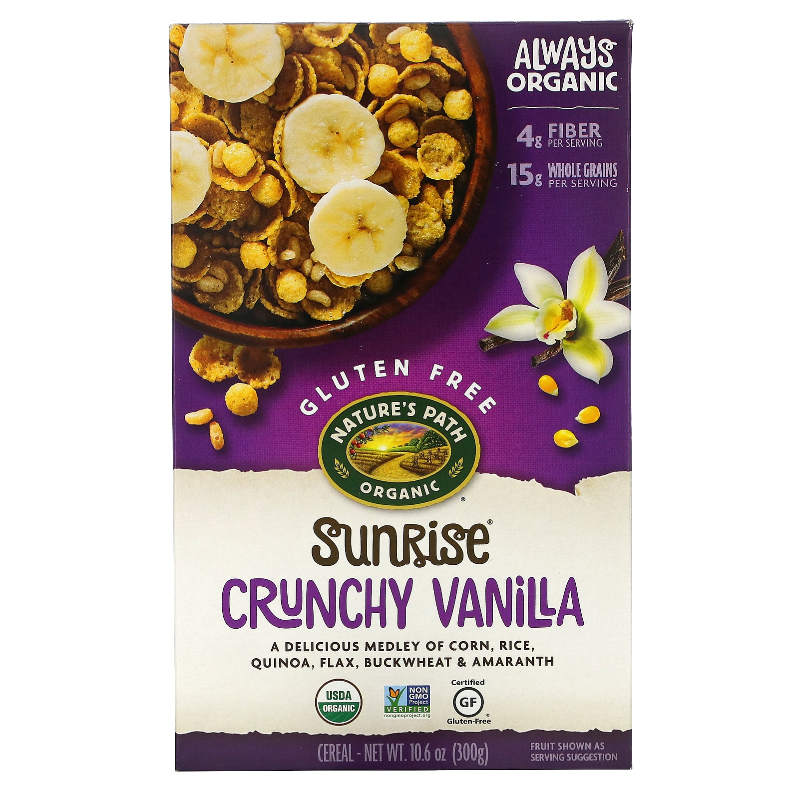 Nature's Path, Sunrise Crunchy Vanilla Cereal , 10.6 oz (300 g)