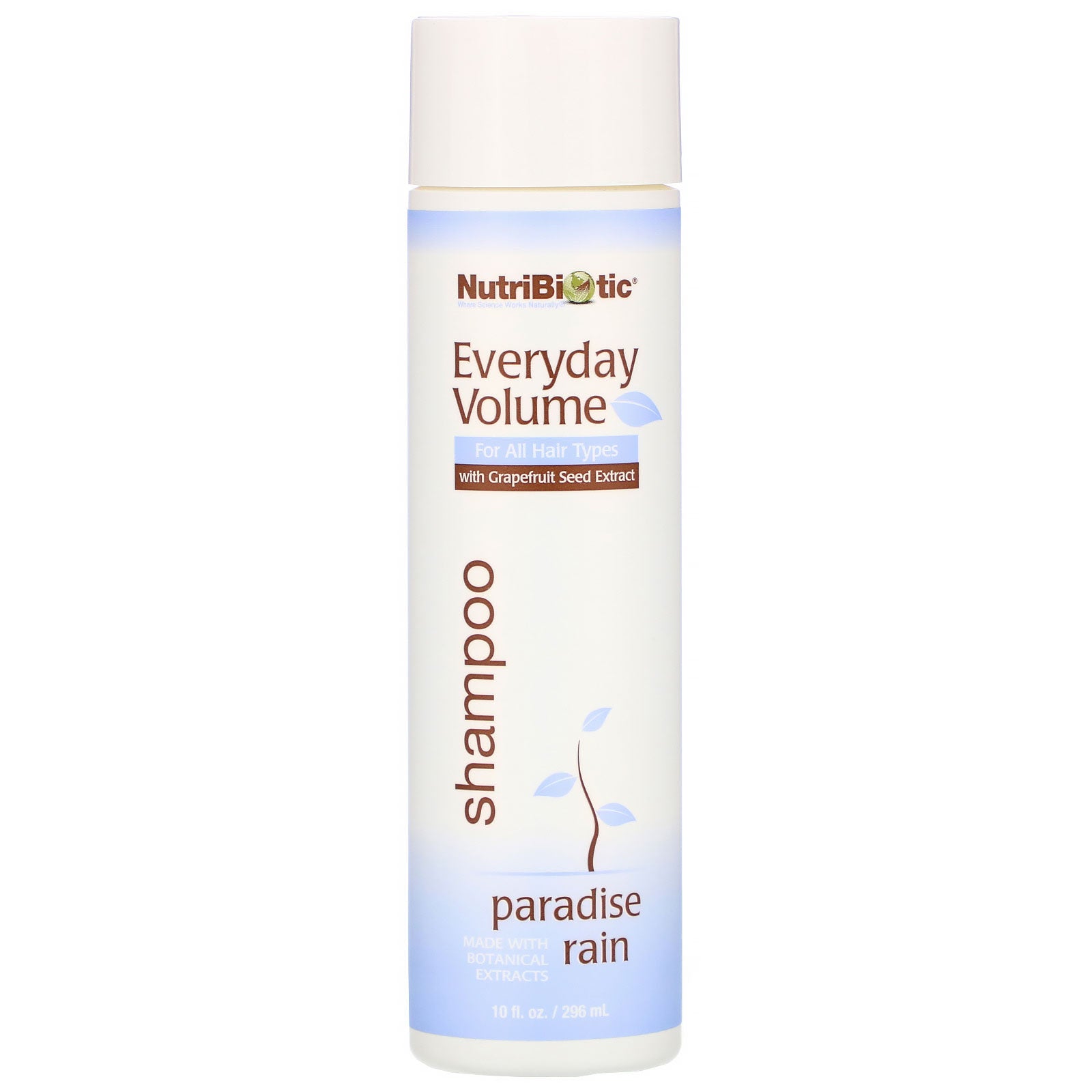 NutriBiotic, Everyday Volume Shampoo, Paradise Rain, 10 fl oz (296 ml)