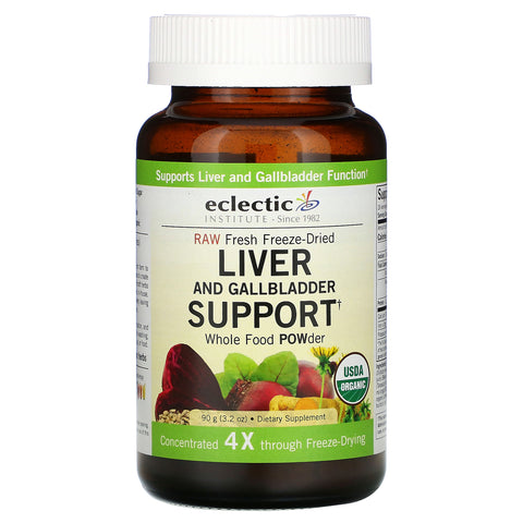 Eclectic Institute, Raw Fresh Freeze-Dried, Liver and Gallbladder Support, Whole Food POWder, 3.2 oz (90 g)