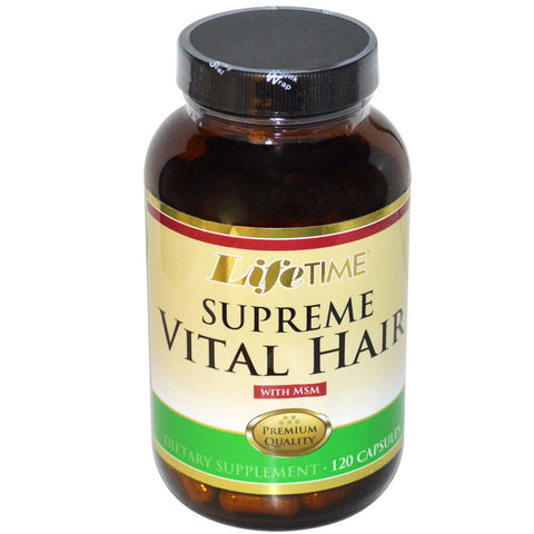 LifeTime Vitamins, Supreme Vital Hair with MSM, 120 Capsules