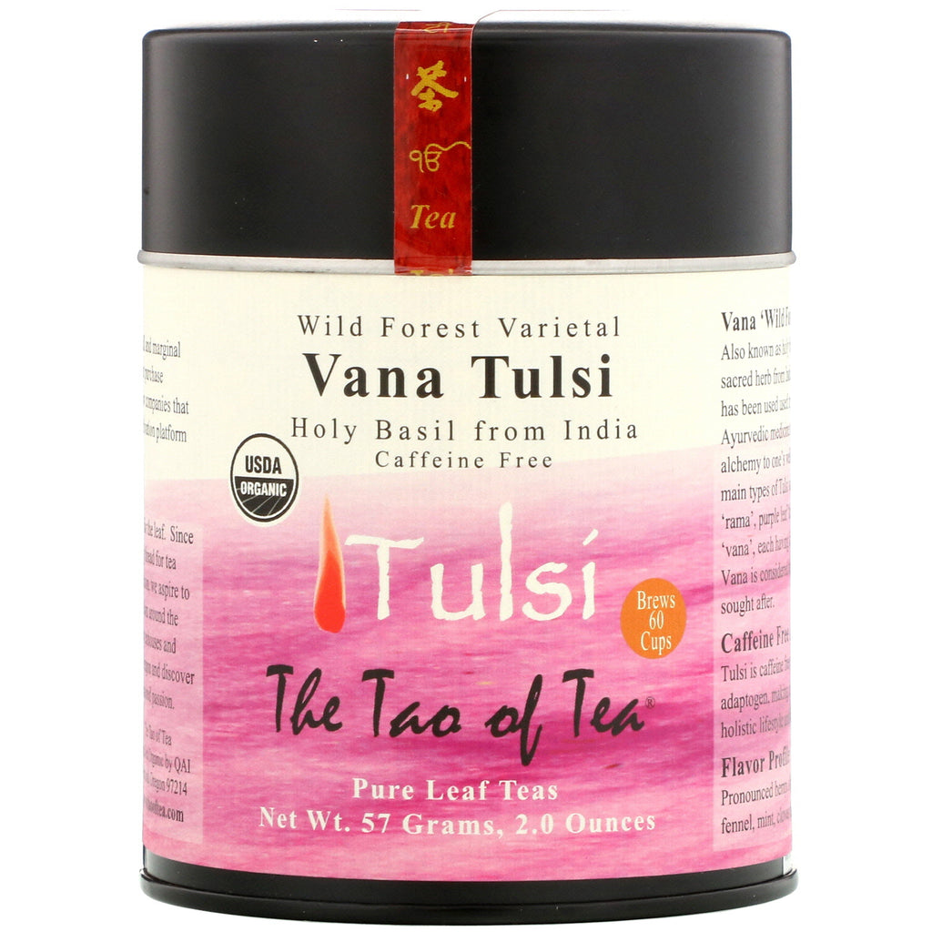 The Tao of Tea, Wild Forest Varietal, Vana Tulsi, Caffeine Free, 2.0 oz (57 g)