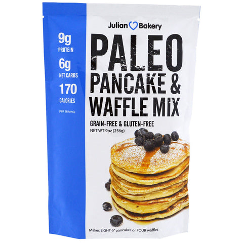 Julian Bakery, Paleo Pancakes and Waffle Mix, 9 oz (256 g)
