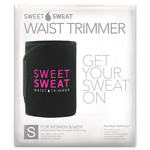 Sports Research, Sweet Sweat Waist Trimmer, Small, Black & Pink, 1 Belt
