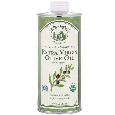 La Tourangelle, 100% Organic Extra Virgin Olive Oil, 25.4 fl oz (750 ml)