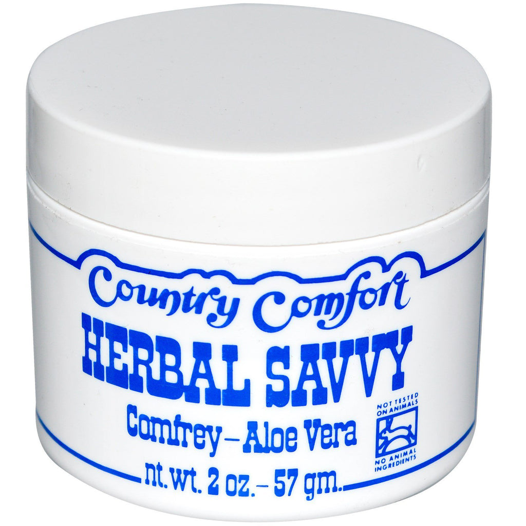 Country Comfort, Herbal Savvy, Comfrey-Aloe Vera, 2 oz (57 g)