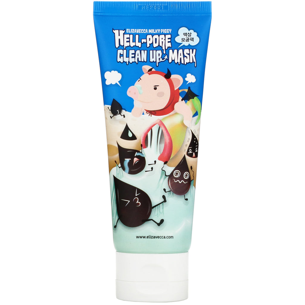 Elizavecca, Hell-Pore Clean Up Mask, 3.38 fl oz (100 ml)