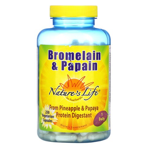 Nature's Life, Bromelain & Papain, 250 Veggie Caps