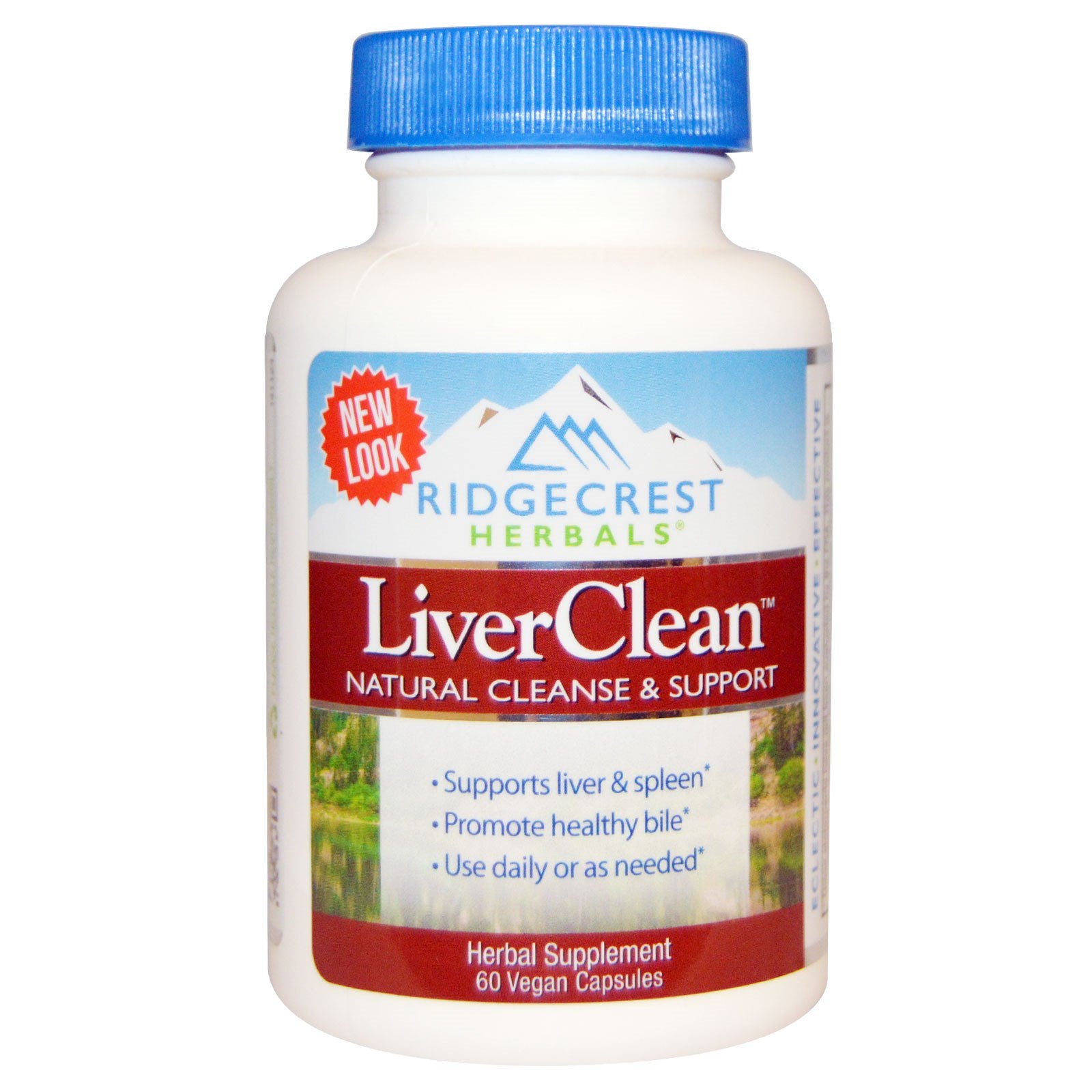 RidgeCrest Herbals, LiverClean, 60 Vegan Caps