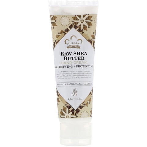 Nubian Heritage, Hand Cream, Raw Shea Butter, 4 fl oz (118 ml)