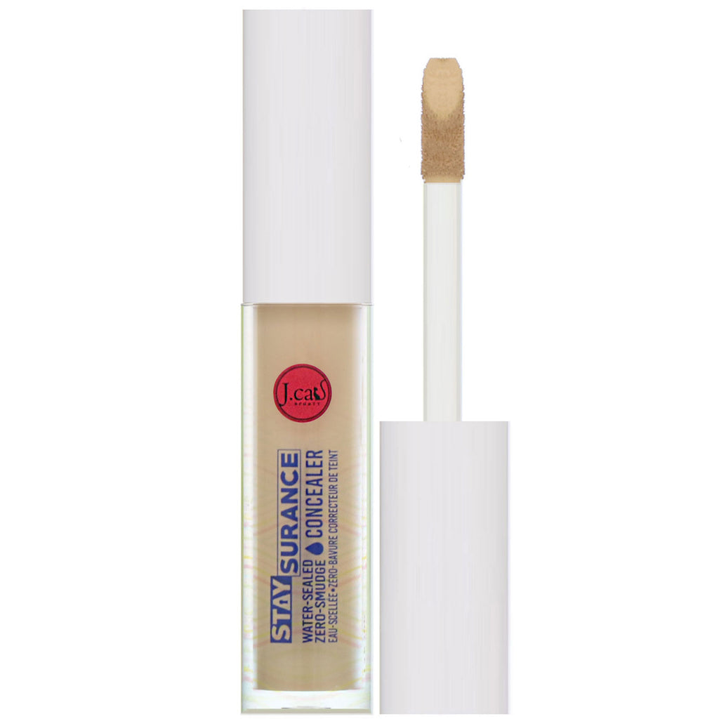 J.Cat Beauty, Staysurance, Water-Sealed Zero-Smudge Concealer, SHC109 Soft Tan, 0.16 fl oz (4.8 ml)