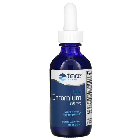 Trace Minerals Research, Ionic Chromium, 550 mcg, 2 fl oz (59 ml)