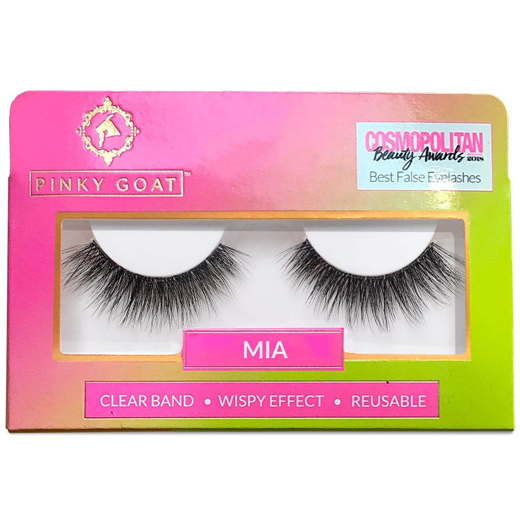 Pinky Goat, Mia, Wispy Effect False Eyelashes, 1 Pair