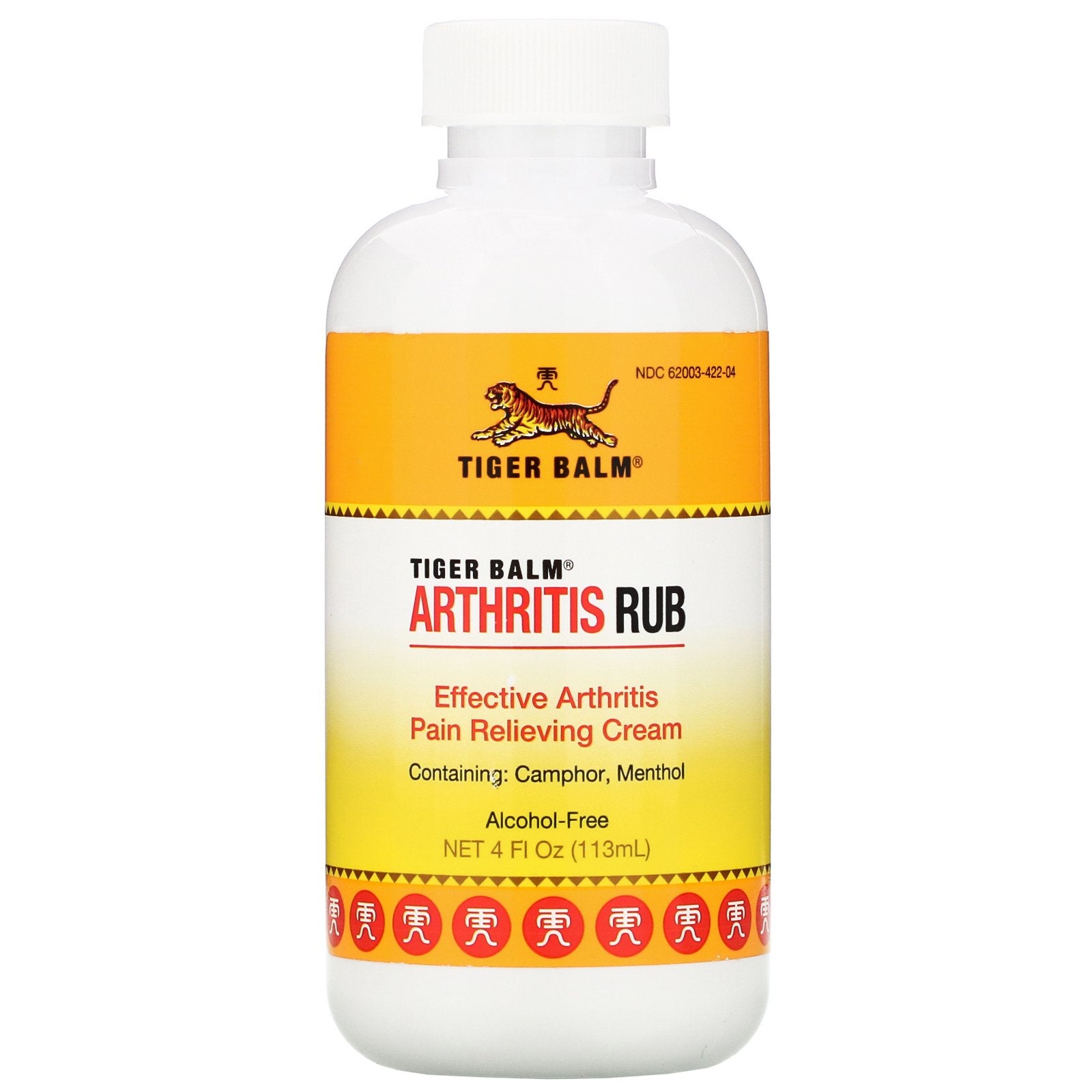 Tiger Balm, Arthritis Rub, Alcohol-Free, 4 fl oz (113 ml)