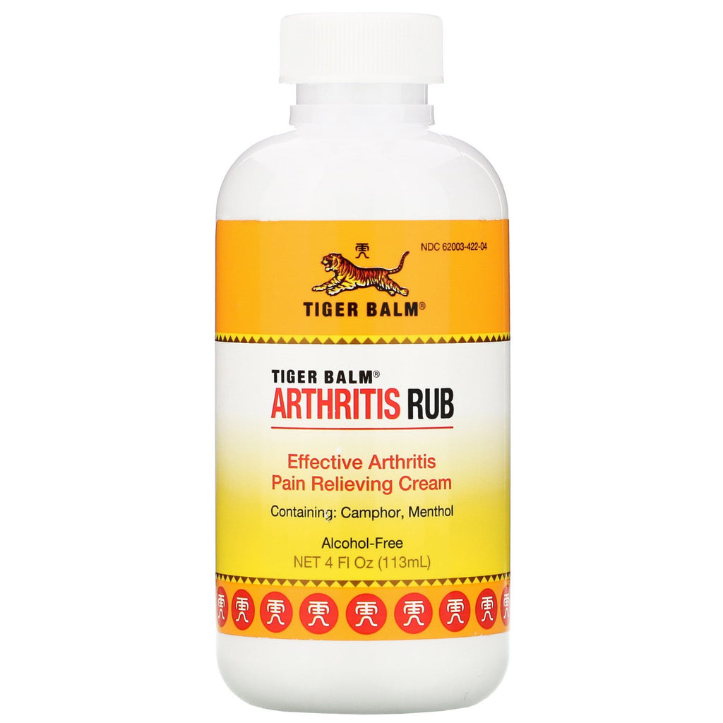 Tiger Balm, Arthritis Rub, Alcohol-Free, 4 fl oz (113 ml)