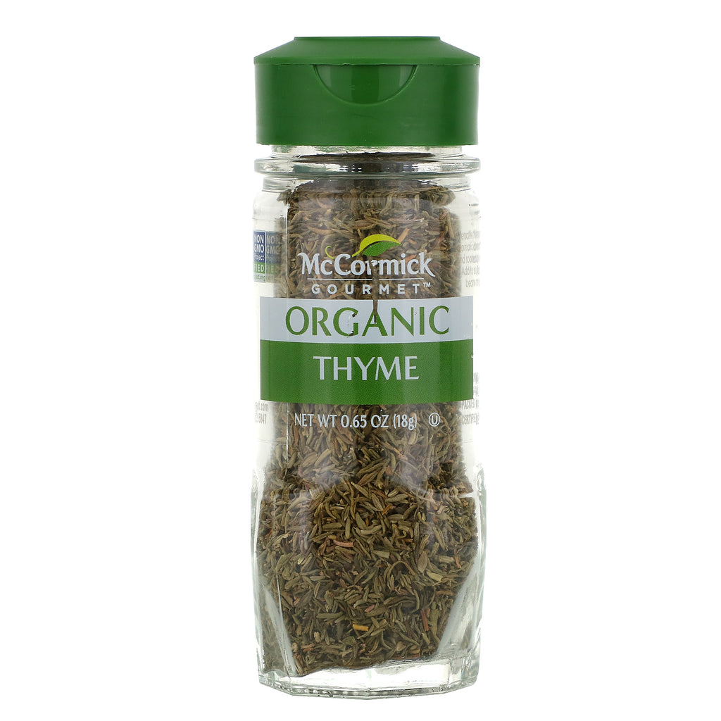 McCormick Gourmet, Organic, Thyme, 0.65 oz (18 g)