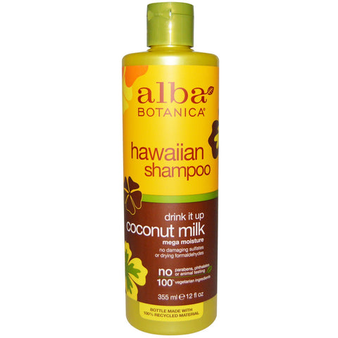 Alba Botanica, Drink it Up Coconut Milk Shampoo, 12 fl oz (355 ml)