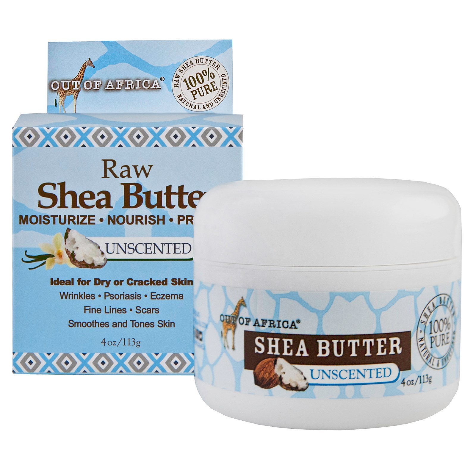 Out of Africa, Raw Shea Butter, Unscented, 4 oz (113 g)