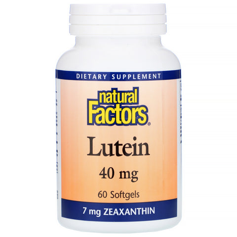 Natural Factors, Lutein, 40 mg, 60 Softgels