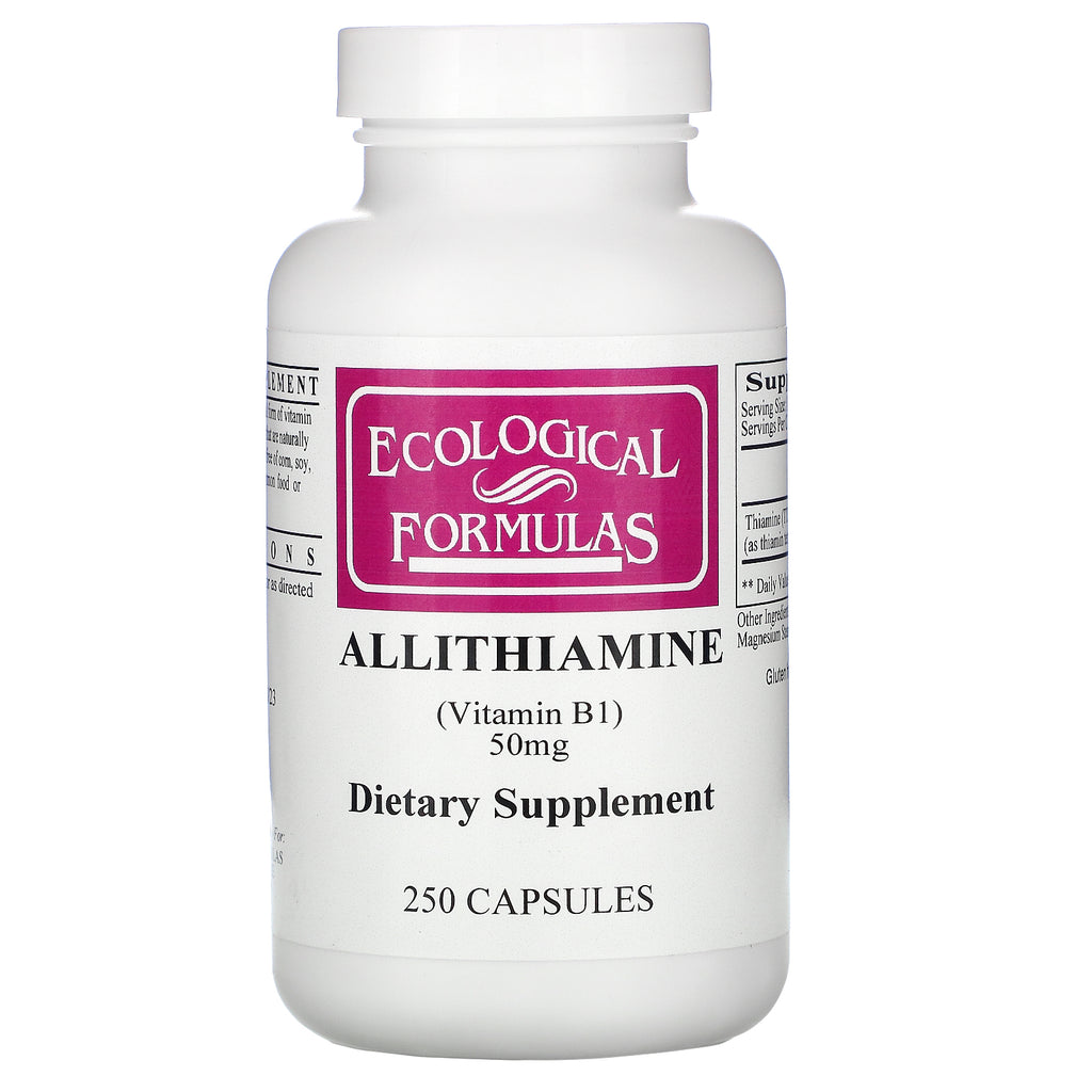 Ecological Formulas, Allithiamine (Vitamin B1), 50 mg, 250 Capsules