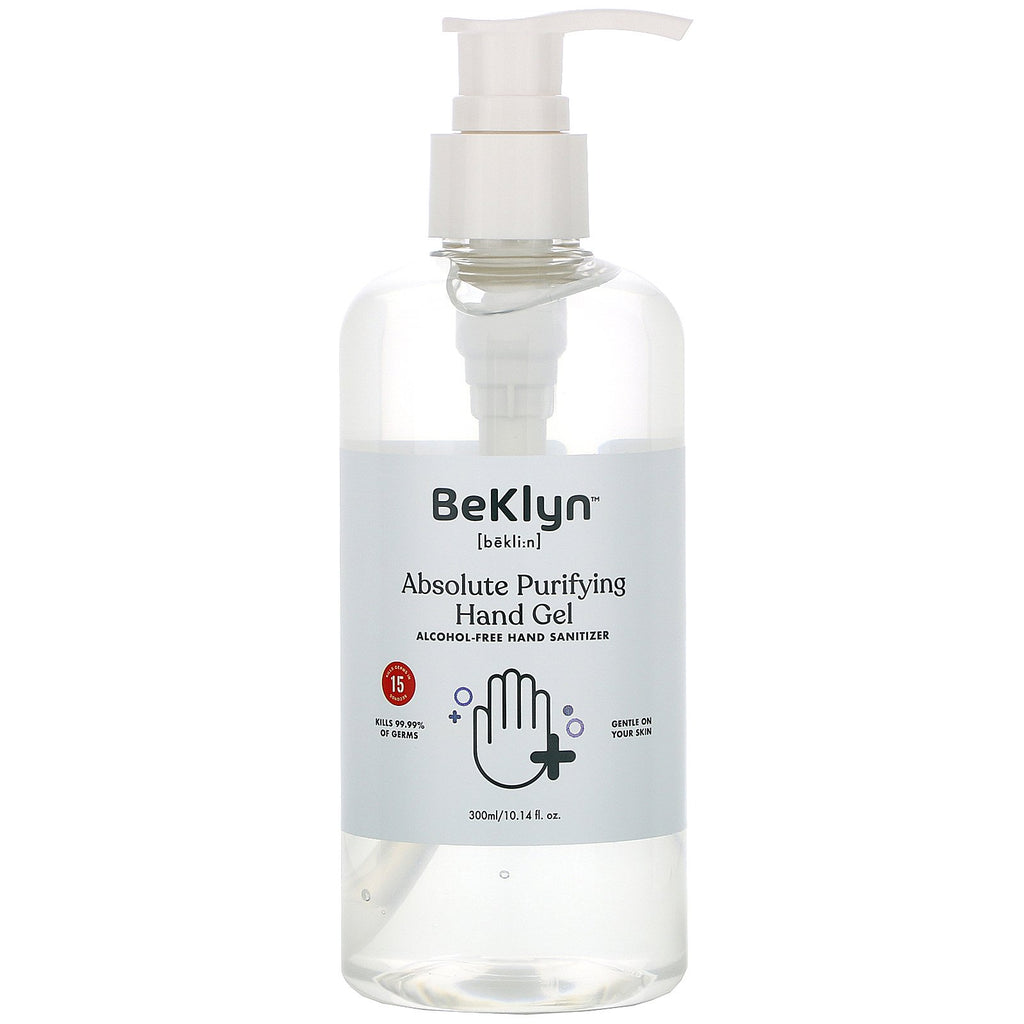 BeKLYN, Absolute Purifying Hand Gel, Alcohol-Free Hand Sanitizer, 10.14 fl oz (300 ml)