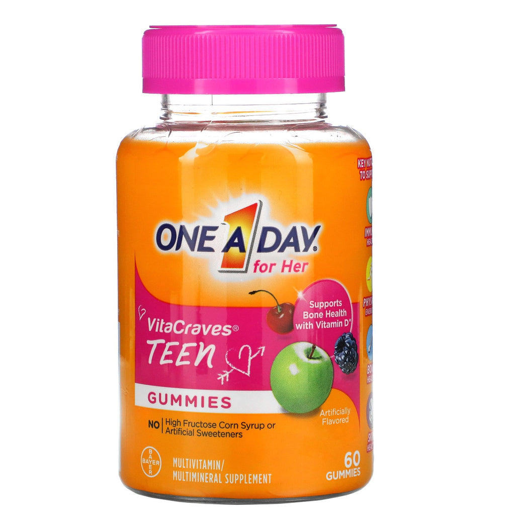 One-A-Day, For Her, VitaCraves, Teen , 60 Gummies