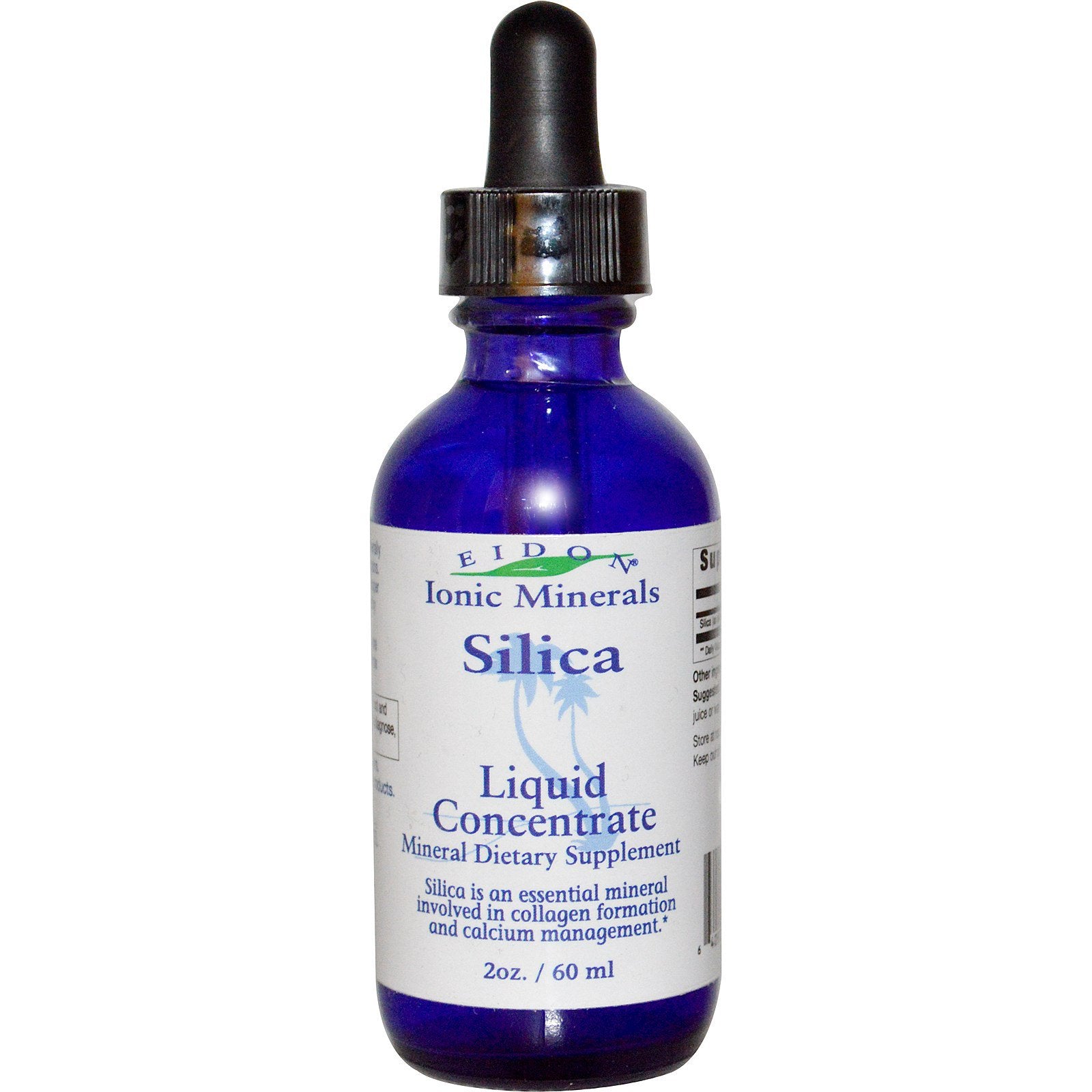 Eidon Mineral Supplements, Ionic Minerals, Silica, Liquid Concentrate, 2 oz (60 ml)