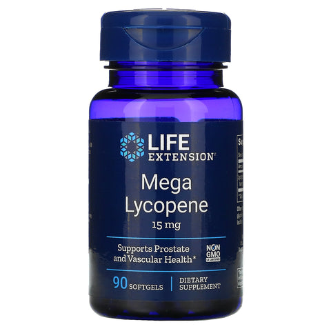 Life Extension, Mega Lycopene, 15 mg, 90 Softgels