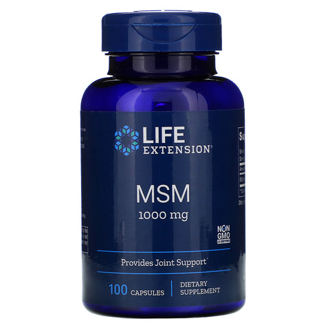 Life Extension, MSM, 1,000 mg, 100 Capsules