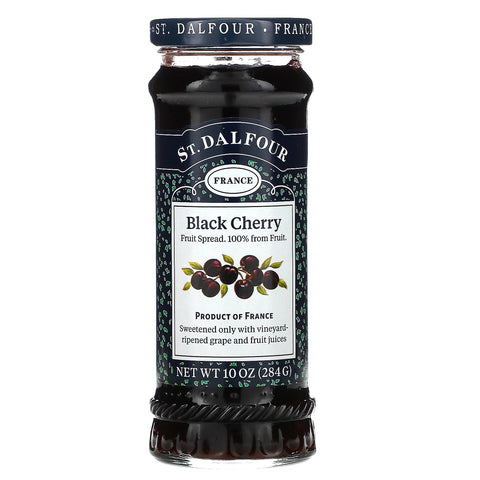 St. Dalfour, Black Cherry, Deluxe Black Cherry Spread, 10 oz (284 g)