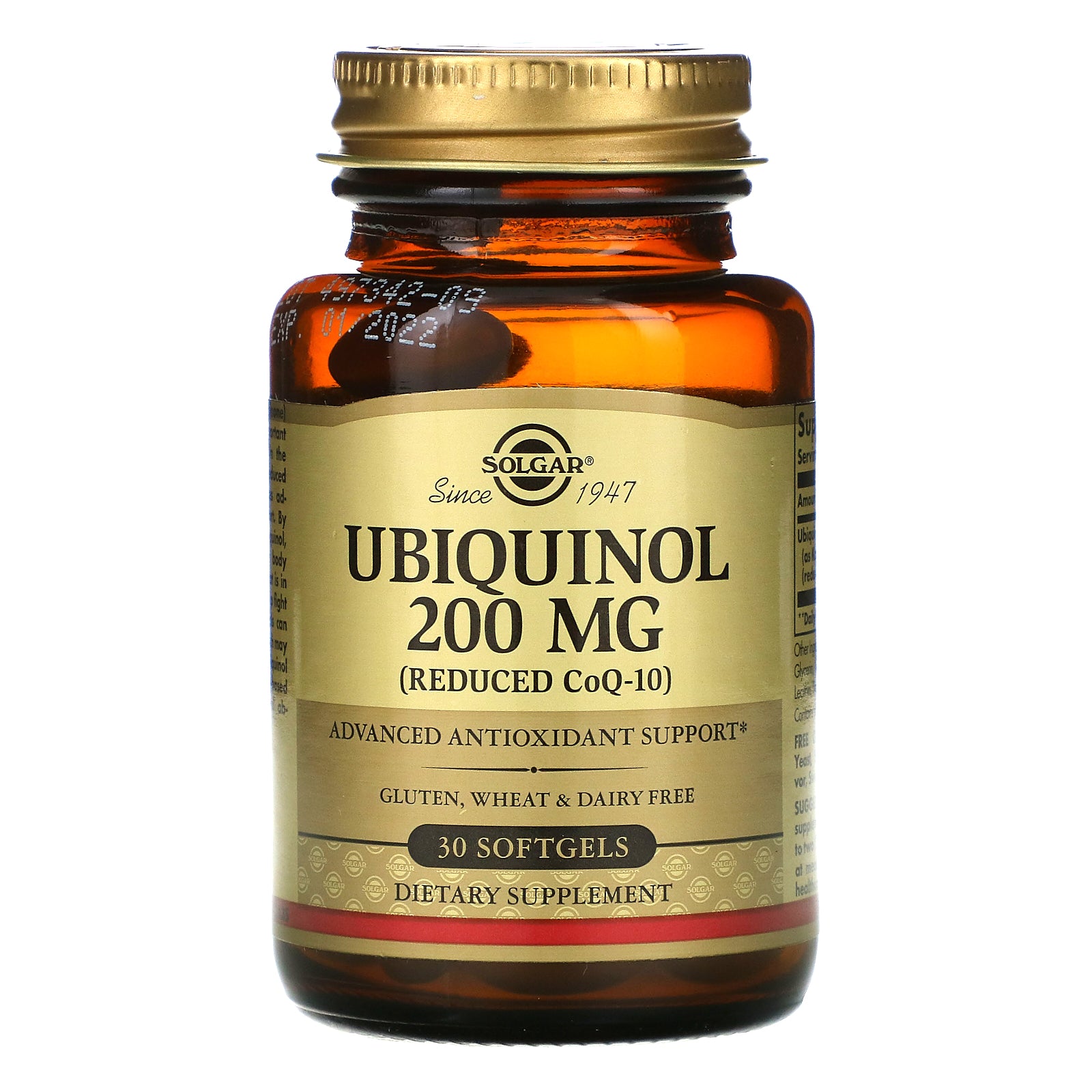 Solgar, Ubiquinol (Reduced CoQ10), 200 mg, 30 Softgels