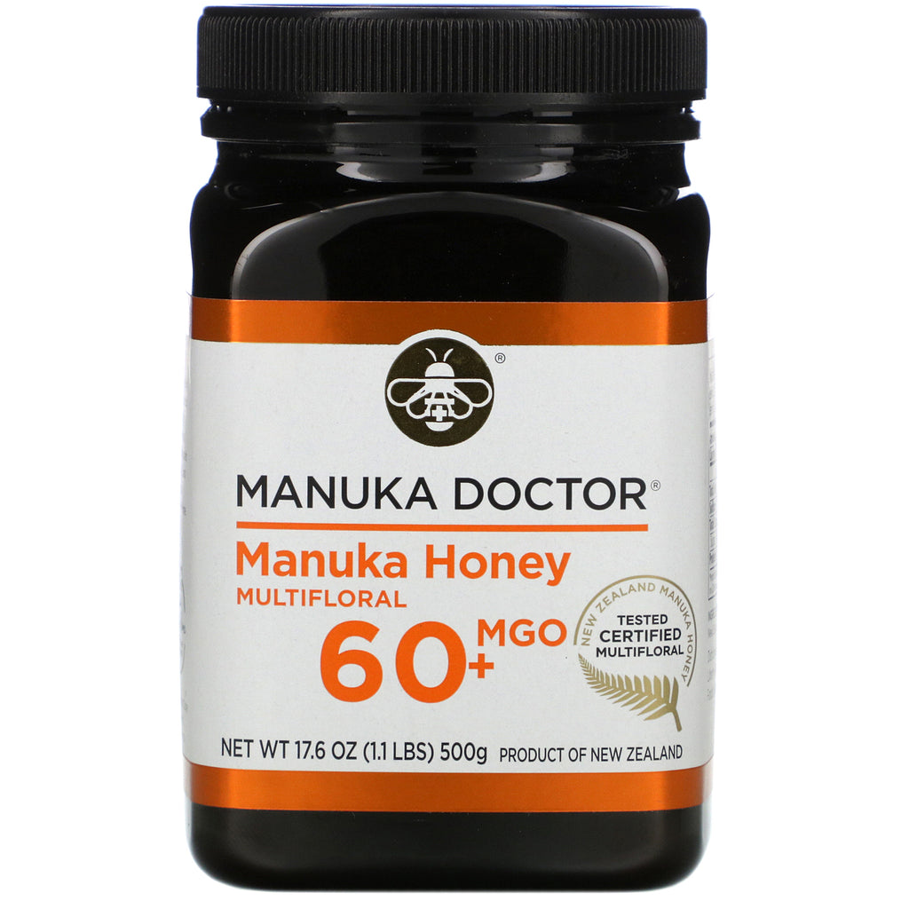 Manuka Doctor, Manuka Honey Multifloral, MGO 60+, 17.6 oz (500 g)