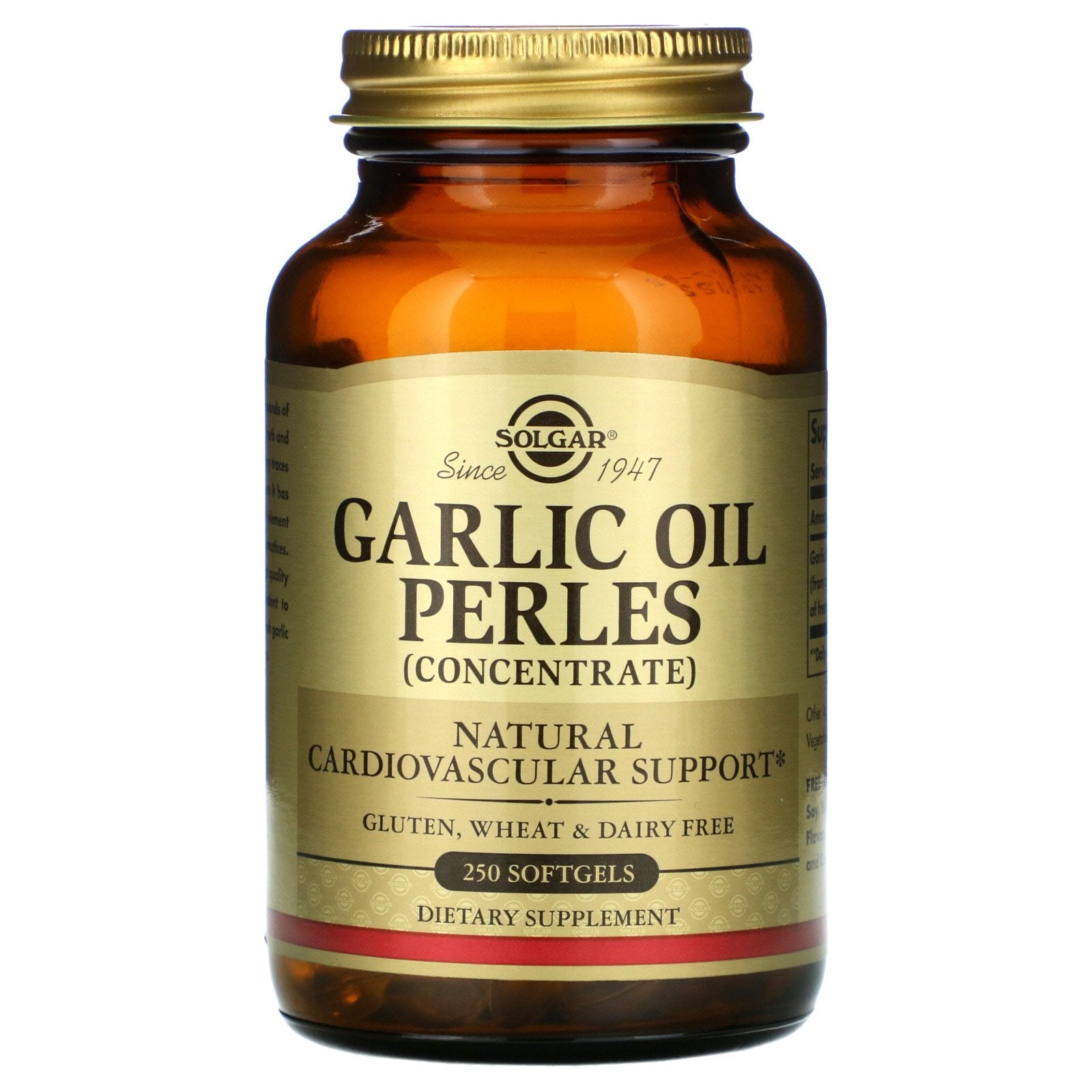 Solgar, Garlic Oil Perles Concentrate, 250 Softgels