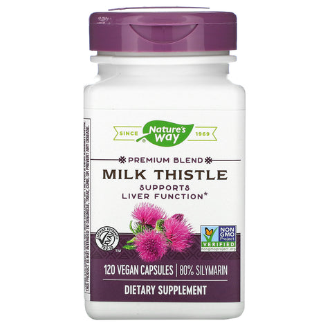 Nature's Way, Milk Thistle, Standardized, 120 Vegan Capsules