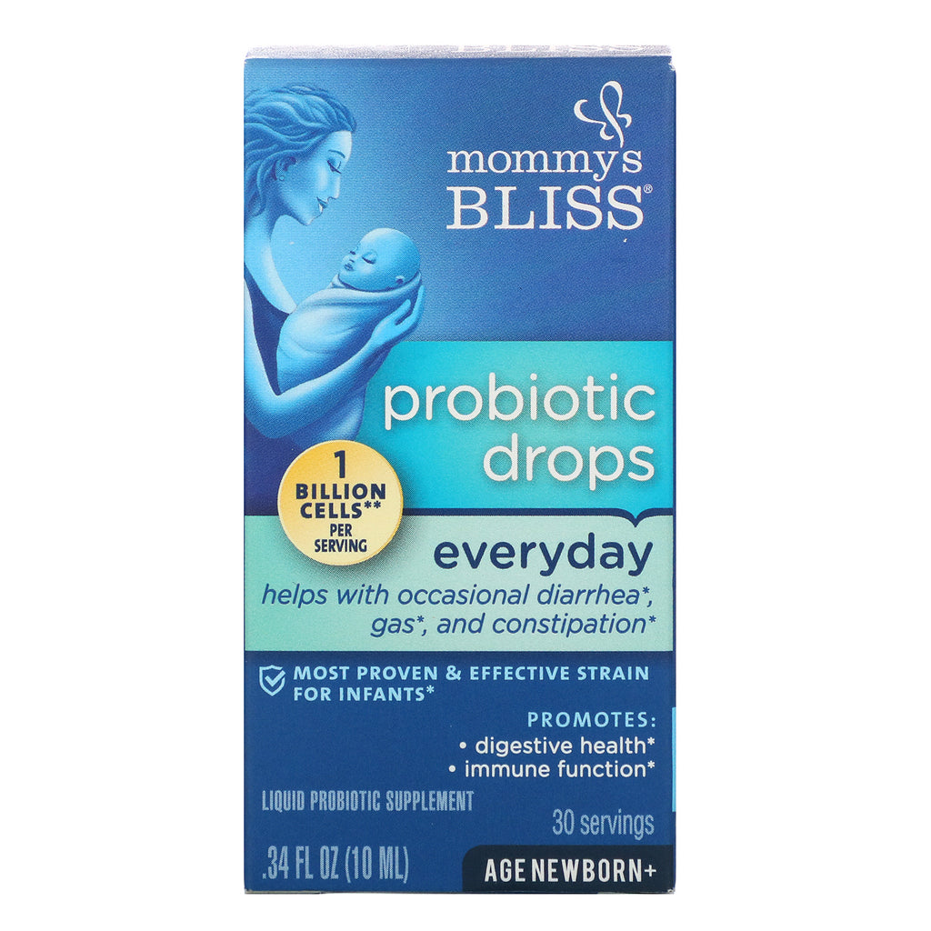 Mommy's Bliss, Probiotic Drops, Everyday, Newborn+, 0.34 fl oz (10 ml)