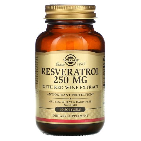 Solgar, Resveratrol, 250 mg, 30 Softgels